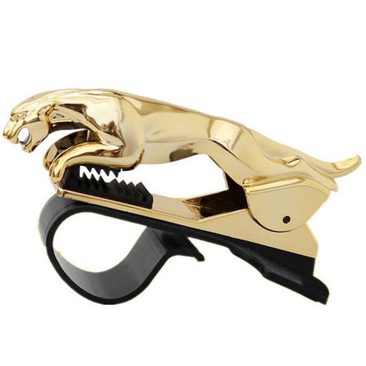 LEOPARD , CHEETAH , PHONE HOLDER || GOLD PLATED || METAL TOUCH [FREE SHIPPING]